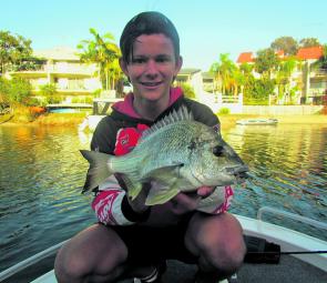The author’s best bream in the canals on a Berkley 2
