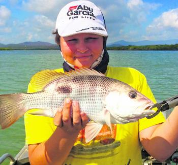 Golden snapper captures have been solid lately, as Jake Robertson can attest with this Coorooman specimen.