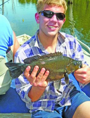 Raymond Kostowski shows off his first sooty.