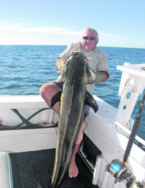 Mark Frendin with a fabulous 34kg cobia.
