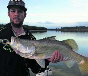 This Fitzroy River barra was caught by Trent Lauga.