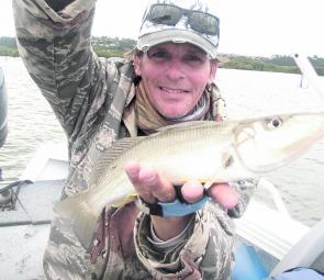 A healthy whiting caught on the flats.