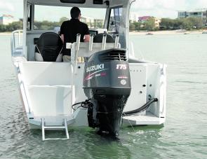 The Suzuki 175hp 4-stroke was a great power match for the solid OMM hull.