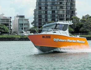Put through its paces within the Caloundra Passage, the OMM came through with flying colours. 