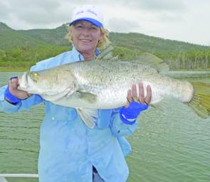 This 87cm Awoonga specimen was a worthy catch for Barbara van der Lelie.