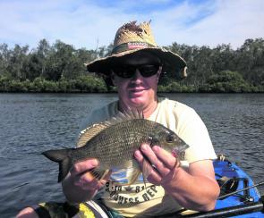 There are still bream about in the creeks, particularly black bream this month.