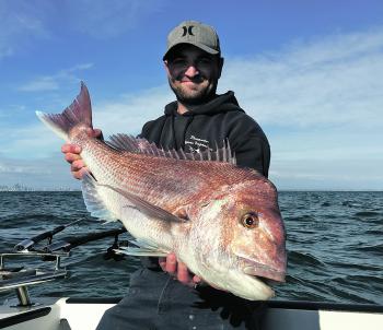 Stephen Puopolo, usually with a tuna, displays a classy Melbourne red.