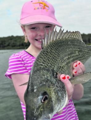 Now a seasoned angler, Rebecca Bates just loves catching fish and Wallaga is full of them at present.