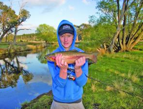 Kurt Atkinson headed to the highlands around Guyra to tangle with this rainbow.