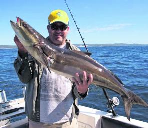 A great cobia caught while floatlining for snapper in the Shallow Tempest area.