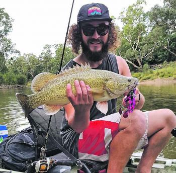 Anton Bell caught this fantastic cod from his kayak while fishing the Goulburn River.