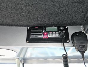 There is room for a radio to be mounted in the roof above the dashboard.