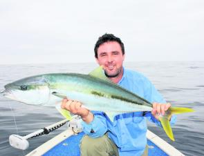 Kingfish like this 101cm model caught by Jezza will soon make Montague Island home.