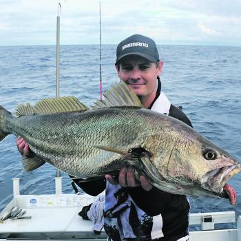 Troy with a great mulloway caught close in to Ballina.