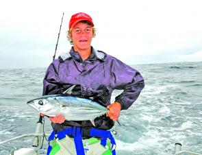 Matt McEwan with some future snapper bait.