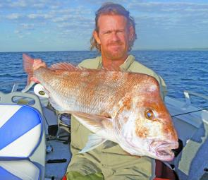Jason Sheehan with a cracker of a red that nearly nudged 10kgs. There have been many snapper of this quality taken in recent weeks. 