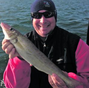 Colin Sires with a monster 45cm whiting.
