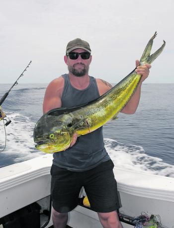 Trolling will produce a lot of mahimahi this month, as well as a host of other species. 