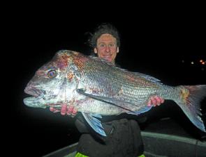 A snapper like Paul Lennon’s 11.8kg fish is a once-in-a-lifetime capture.