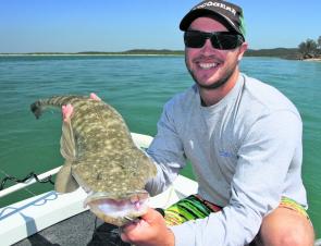 The author uses a slightly heavier line to ensure a good hook set. These big fish have a very hard mouth so heavier line is needed to get good penetration. 