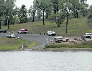 The dam has excellent boat launching/retrieving facilities. 