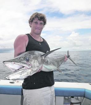 The Spanish mackerel have turned up in healthy numbers.