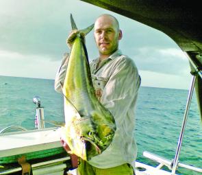 Roland with a 9.2kg dolphinfish taken recently around Murphy's Reef.
