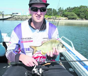 During August you should try flicking small plastics into the shallows for bream.