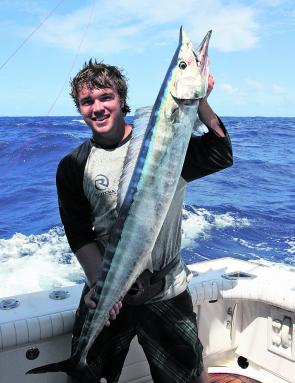 Wahoo are about in numbers amongst the hoards of mackerel. Better fish will be available in March.