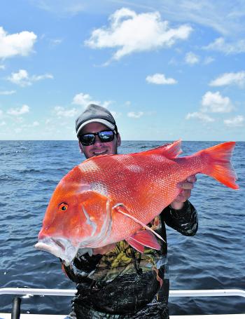 One of the few reds that were landed on a recent trip. It’s the reason my camera now lives on the bottom of the ocean!