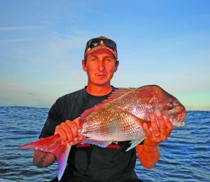 Ryan scored this great snapper on a plastic.