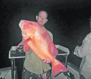 A cracking red emperor caught by Cooktown Barra Charters owner Tom Nevins on a recent trip to the reef.