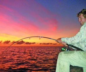 Sunrise, calm conditions and a fully loaded rod = Perfection