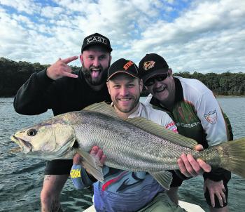 Your first mulloway on plastic is always a challenge, but it’s even more rewarding when it nearly hits the metre mark.