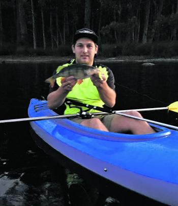 Luke Preston proving why kayak fishing is so popular in the west.