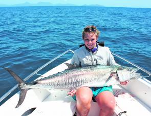 Ryan Tivey caught this magnificent early season Spanish mackerel off Cairns.