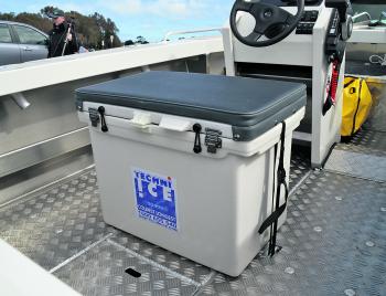 There’s nothing wrong with keeping it simple. In the WR, the icebox doubles as a seat. Added to the in-floor kill tank, it coves these smaller Bar Crushers some serious range and capacity for extended camping and fishing trips.