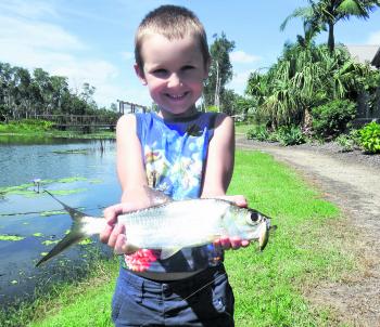 Liam Bradley with his first tarpon!