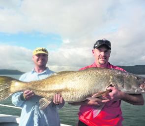 Nathan Bradley’s 144cm tagged and released mulloway.