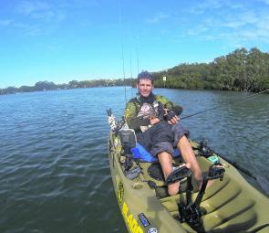 Dave doing his thing on the ’yak. It’s great to be out on the water.