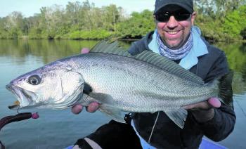 Troy Fotheringham with a whopper mulloway.