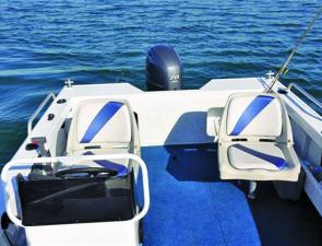 The side console with variable seat positions will suit a layout friendly to most angling situations. 