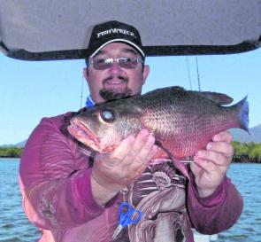 The biggest mangrove jack was caught by Adam Royle and weighed in at 1.5kg. 
