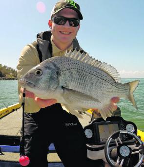 Tommy Slater produced this solid peninsula bream on a well-worked topwater lure. 