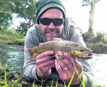 Michael Kettaler caught this nice brown trout in the Tanjil River prior to the closing weekend.