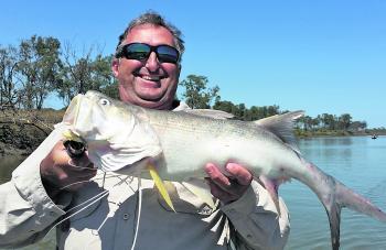 Michael Jamieson caught this king threadfin salmon in the Fitzroy River.