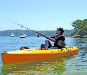 The Hobie Revolution is a versatile kayak, suitable for offshore fishing and even the occasional overnight camp. (Photo courtesy Sailing Scene)