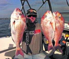 As the New Year approaches, snapper continue to fire across the northwest flank of Port Phillip.