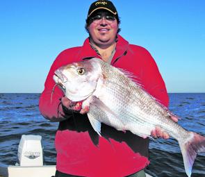 Snapper, from undersized snapper through to great fish like this, have been heavily tagged throughout the bay.