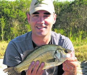Clark Wilson with a typical Gippsland Lakes estuary perch.